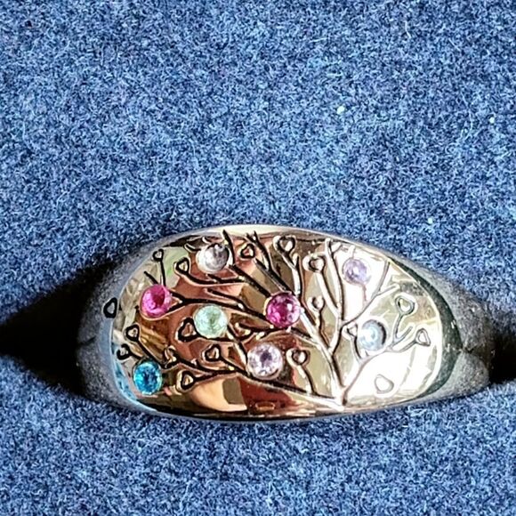 Love of Family" Gold Multicolor Birthstone ring by Bradford Exchange - Picture 2 of 7